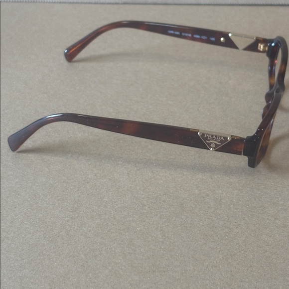 Authentic Prada tortoise shell Rectangular Glasses Glossy Finish (no lenses) - Picture 6 of 8